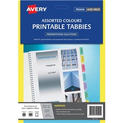 avery assorted printable tabbies 